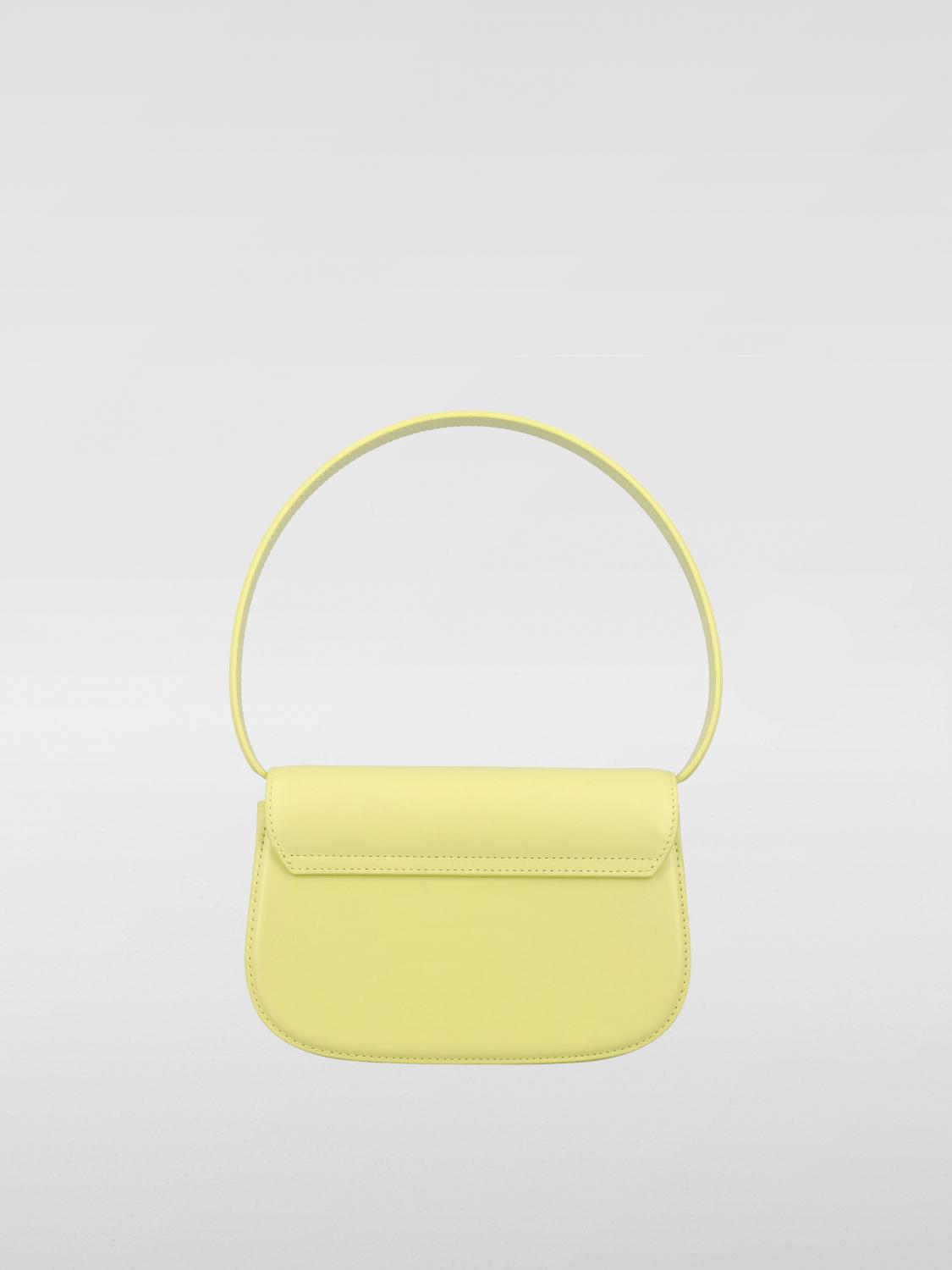 DIESEL BORSA MINI: Borsa Diesel in pelle con logo , Lime - Img 3