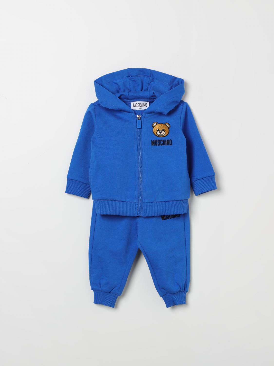 MOSCHINO ENSEMBLE: Pull enfant Moschino Baby, Bleu Marine - Img 1
