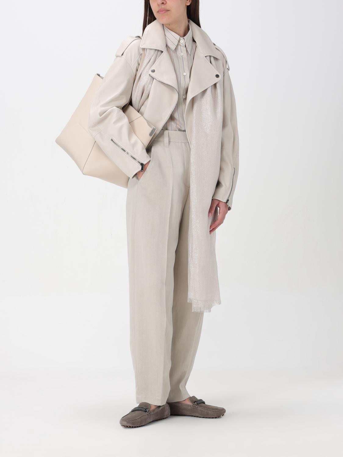 BRUNELLO CUCINELLI КУРТКА: Куртка Женское Brunello Cucinelli, Белый - Img 2