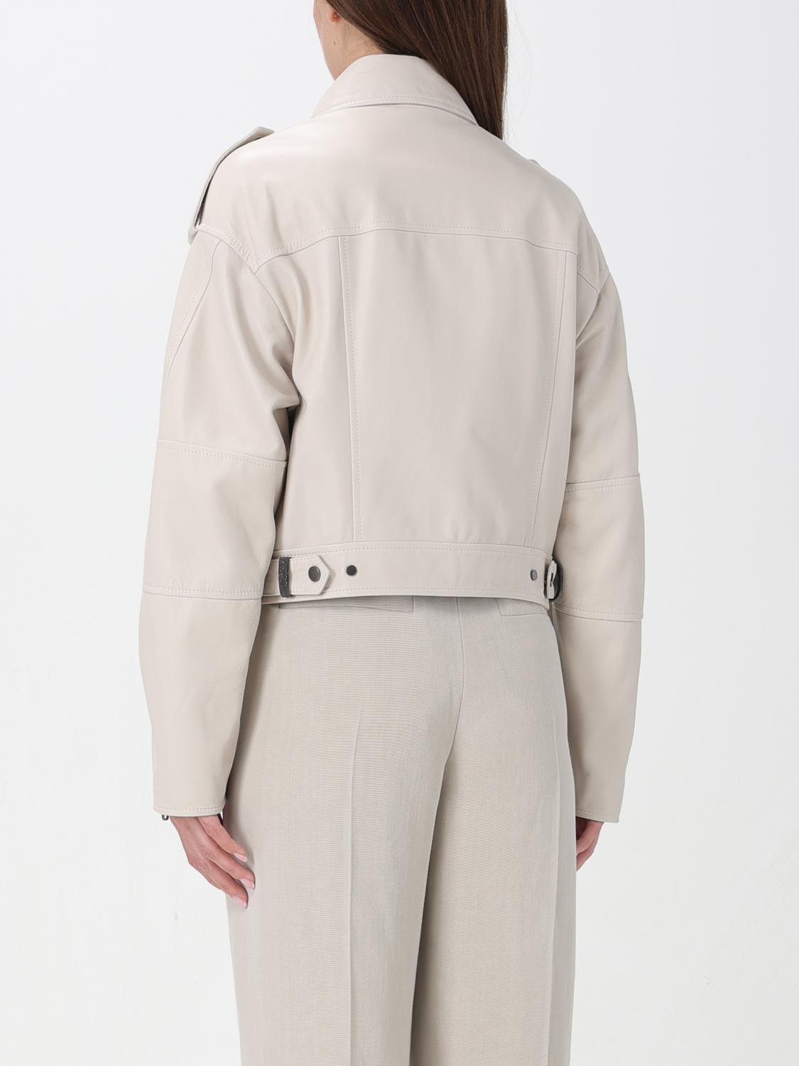 BRUNELLO CUCINELLI КУРТКА: Куртка Женское Brunello Cucinelli, Белый - Img 3