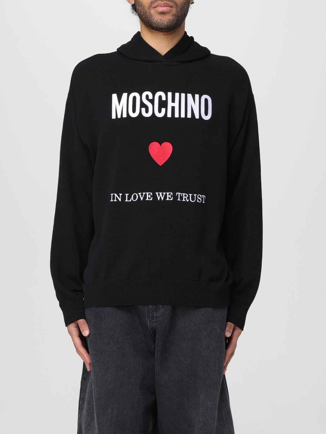 MOSCHINO COUTURE: Felpa con cuore Nero Felpa Moschino Couture
