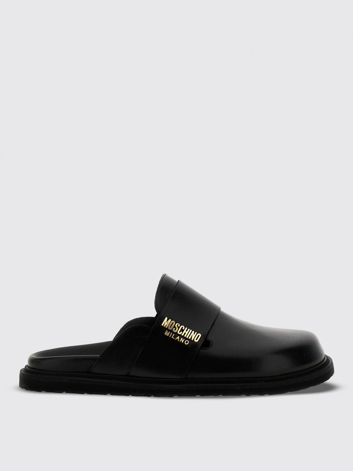 MOSCHINO COUTURE Shoes men Black Moschino Couture sandals MB10813G1IGA0 online at GIGLIO.COM