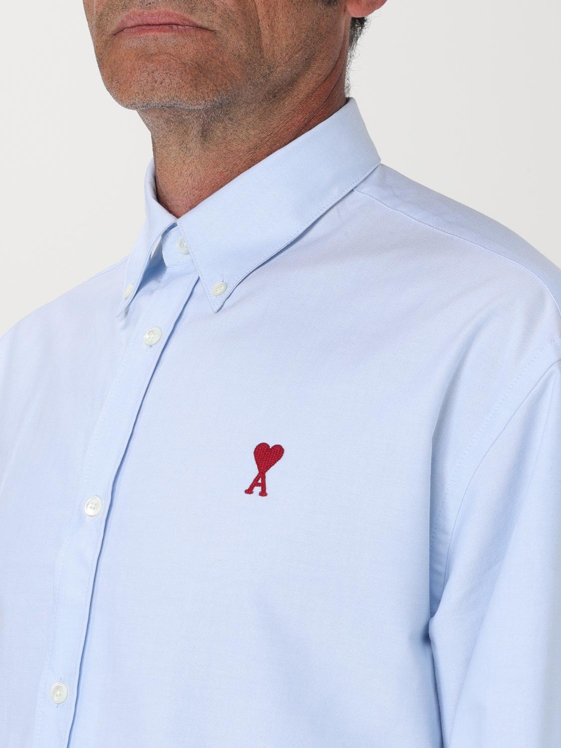AMI PARIS SHIRT: Shirt men Ami Paris, Blue - Img 3