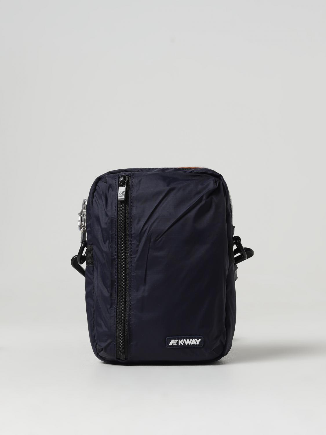 K-WAY BORSA A TRACOLLA: Borsa Barbiton K-Way in nylon ripstop, Blue - Img 1