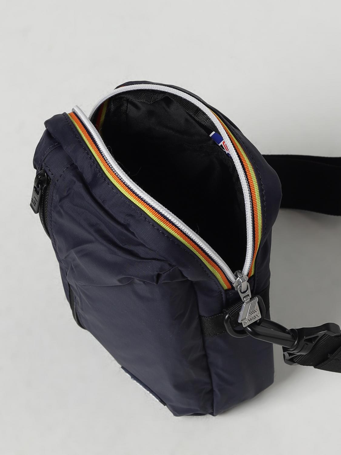 K-WAY BORSA A TRACOLLA: Borsa Barbiton K-Way in nylon ripstop, Blue - Img 3