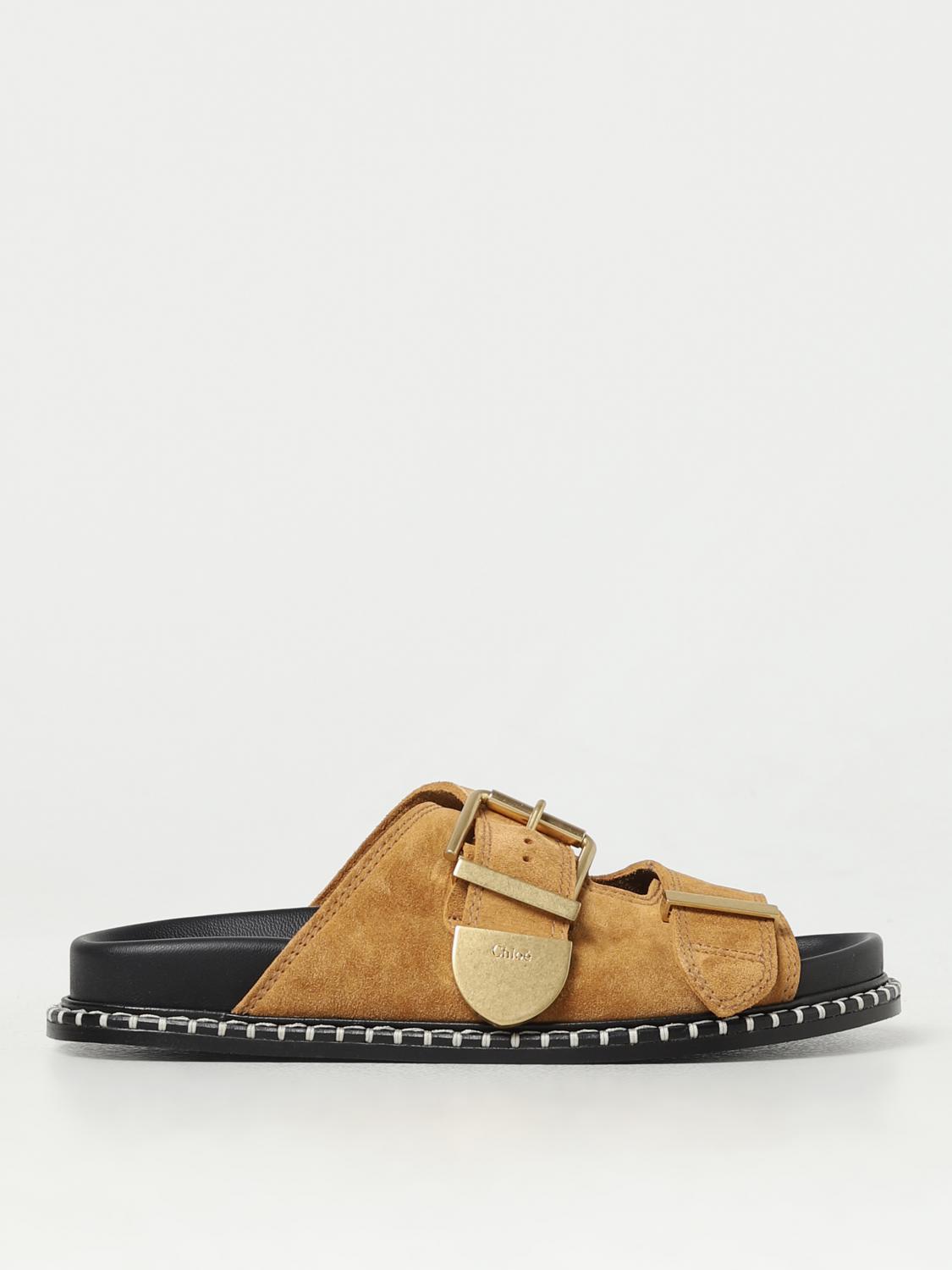 CHLOÉ - Woman - Ginger Brown - Flat Sandal