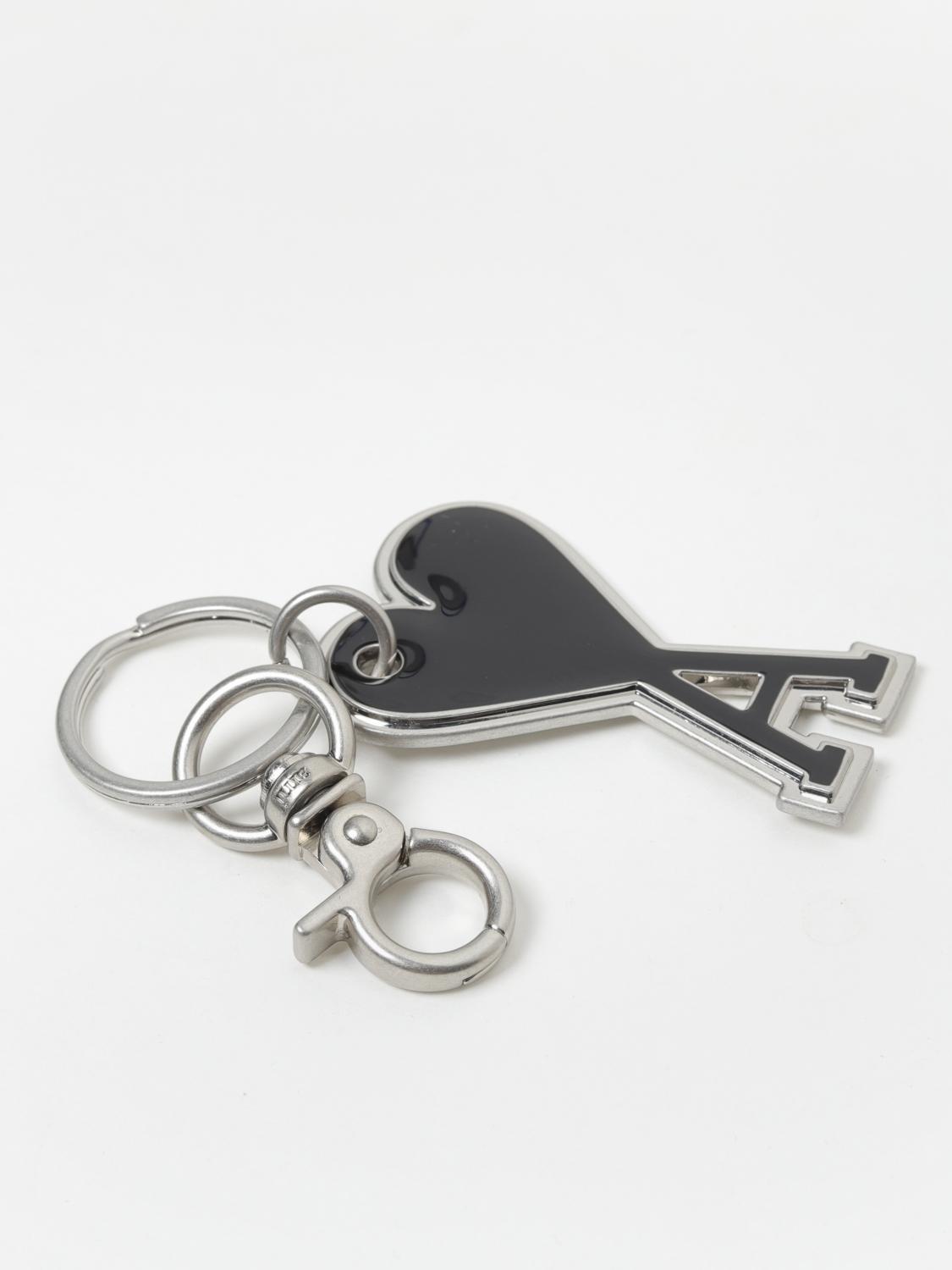 キーホルダー・キーリング AMI PARIS Woman Key chain Black UKR906363 001 AMI PARIS: Key chain woman - Black | Ami Paris key chain