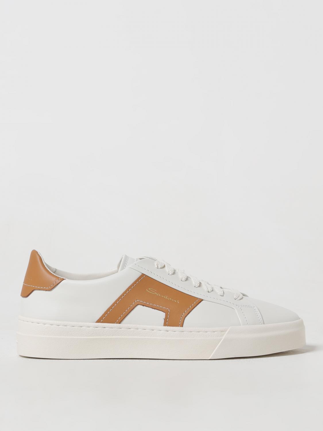 スニーカー SANTONI Men Sneakers White MBGT21779PNNGXAV I48 Santoni Outlet: Sneakers men - White | Santoni sneakers