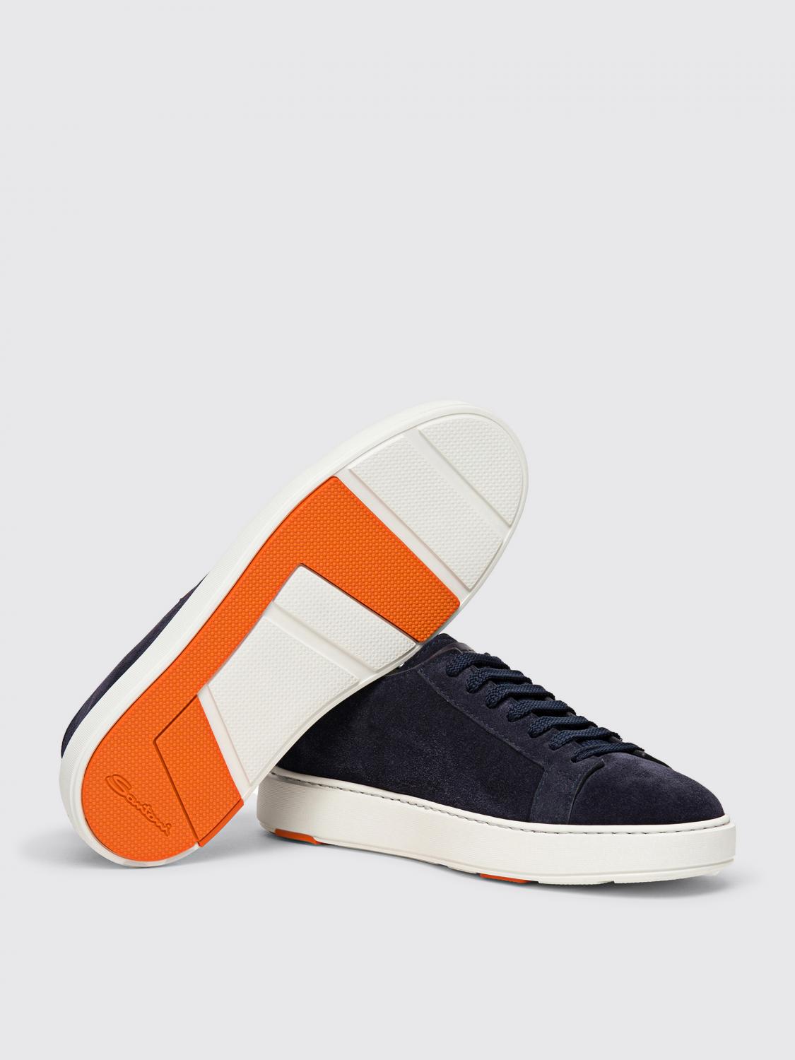 SANTONI スニーカー: スニーカー メンズ Santoni, ブルー - Img 5
