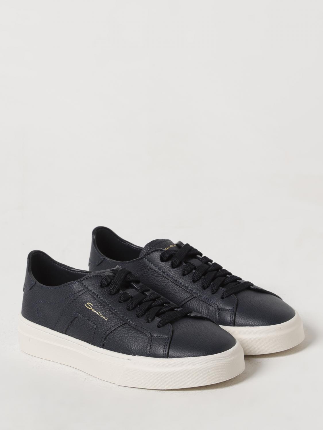 SANTONI BASKETS: Baskets homme Santoni, Bleu - Img 2