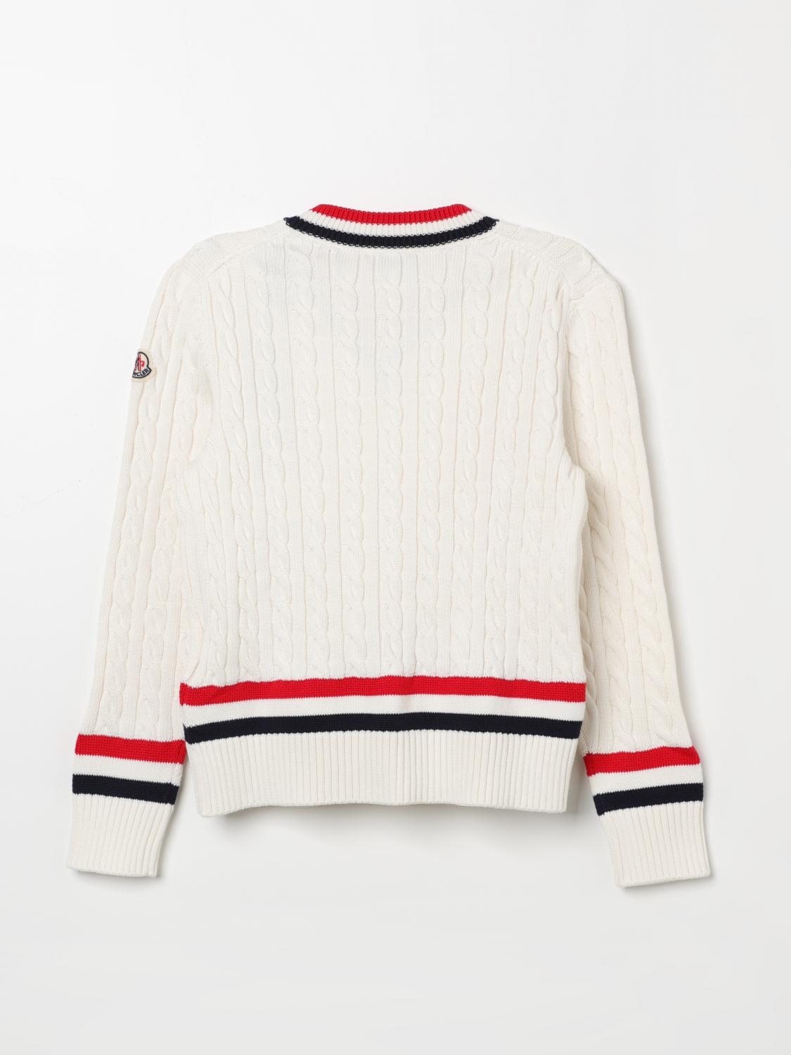 MONCLER SWEATER: Sweater kids Moncler, Beige - Img 2