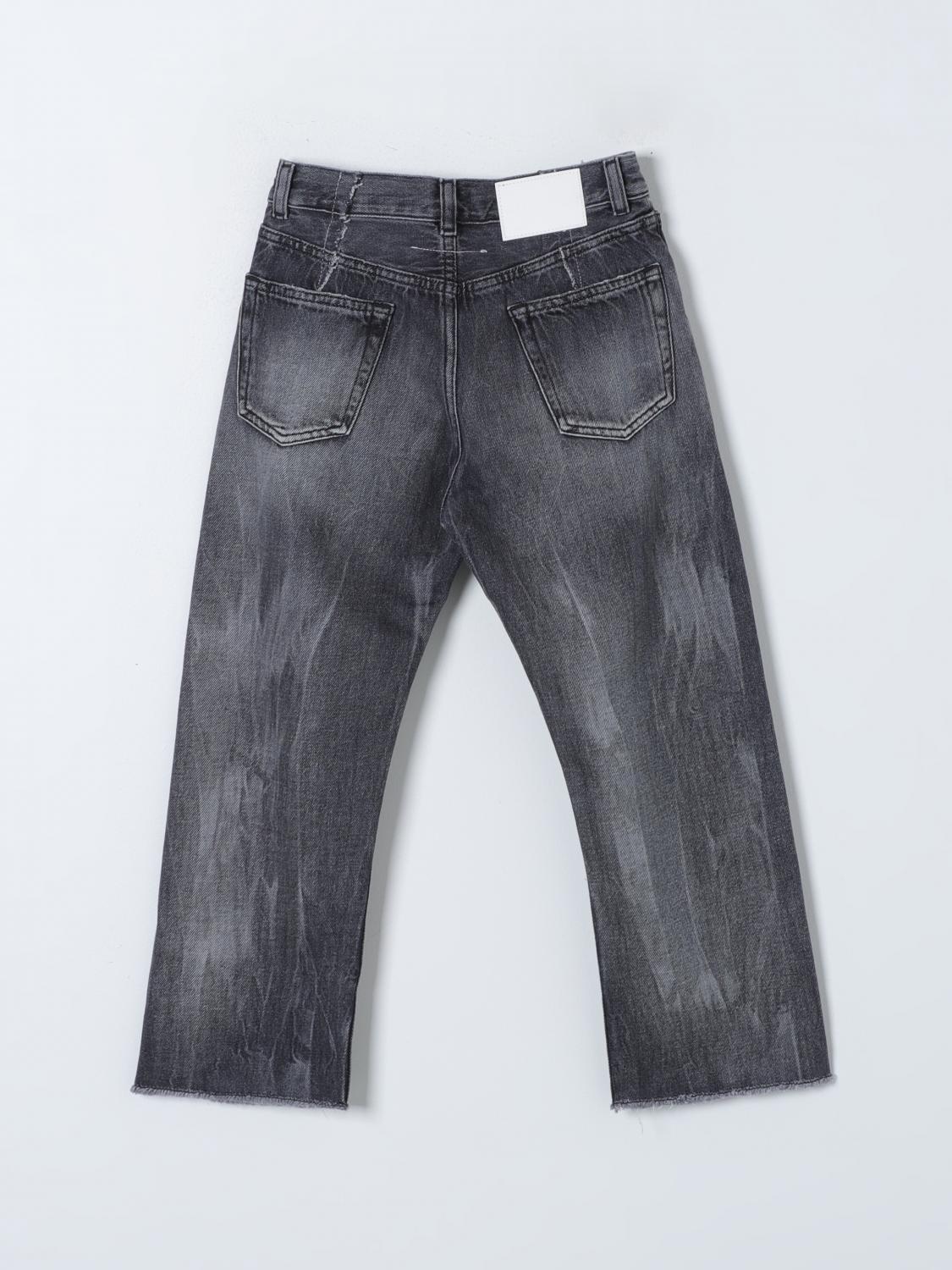 MM6 MAISON MARGIELA：ジーンズ ボーイ - ブラック | GIGLIO.COM