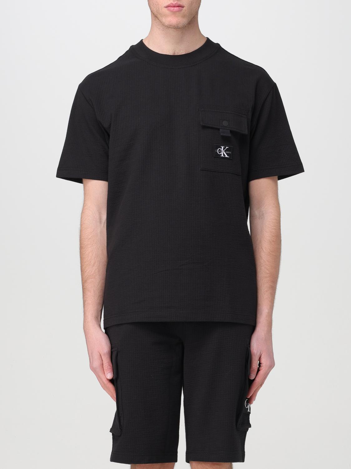 CALVIN KLEIN T-SHIRT: CK Jeans men's t-shirt, Black - Img 1