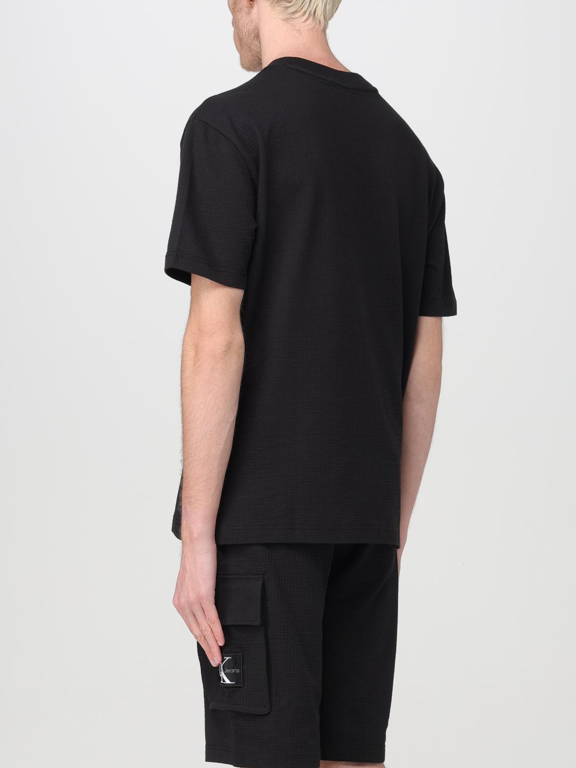 CALVIN KLEIN T-SHIRT: CK Jeans men's t-shirt, Black - Img 3