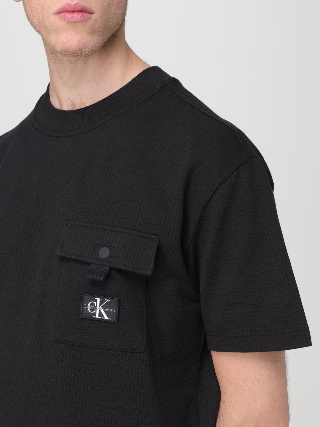CALVIN KLEIN T-SHIRT: CK Jeans men's t-shirt, Black - Img 4
