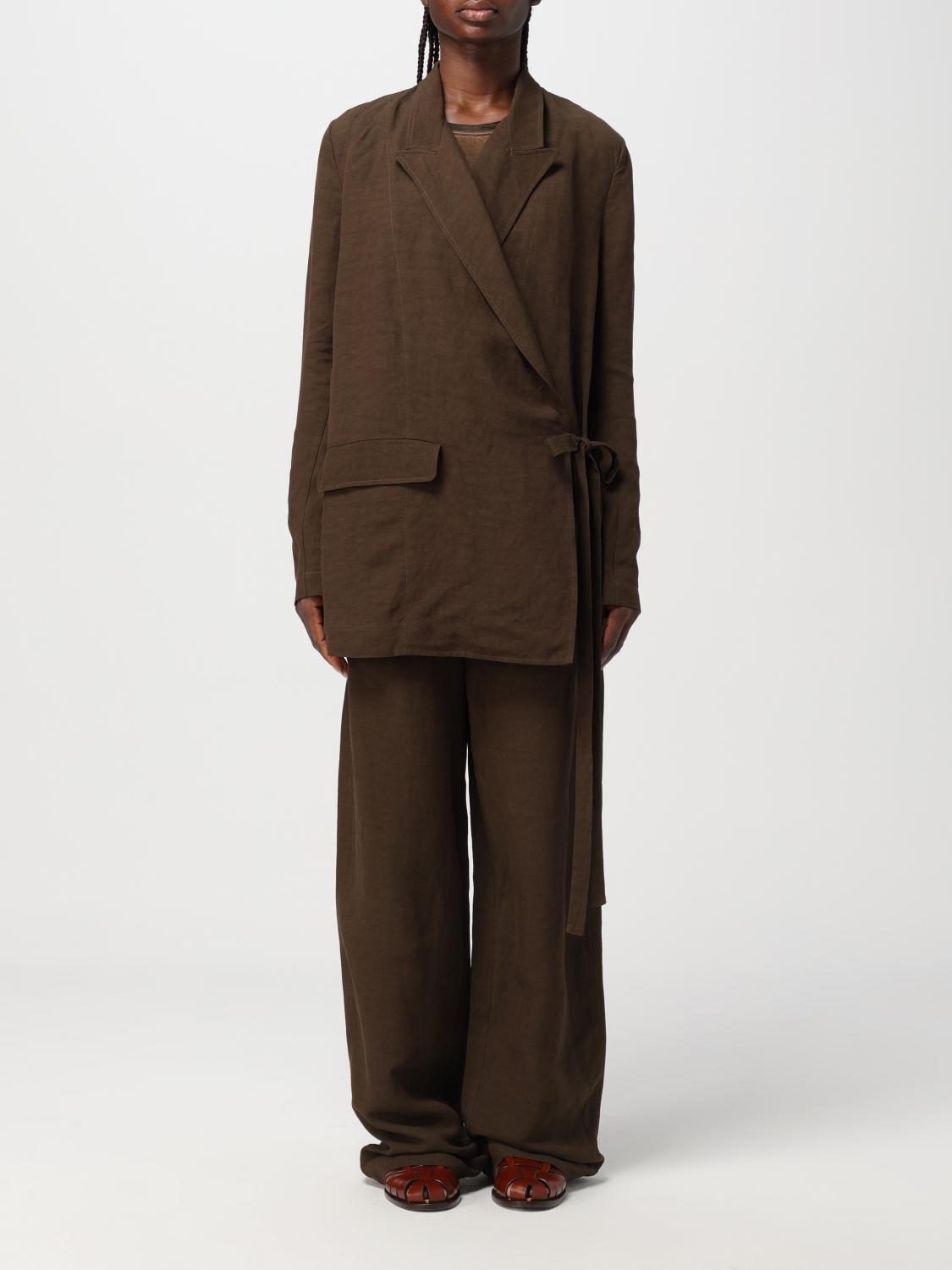 アウターその他 UMA WANG Woman Blazer Brown UW6006 UW60 UMA WANG: Blazer woman - Brown | Uma Wang blazer UP6006