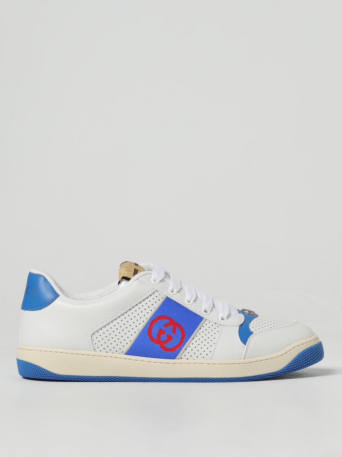 GUCCI SNEAKERS: Sneakers GG Gucci, Blue - Img 1