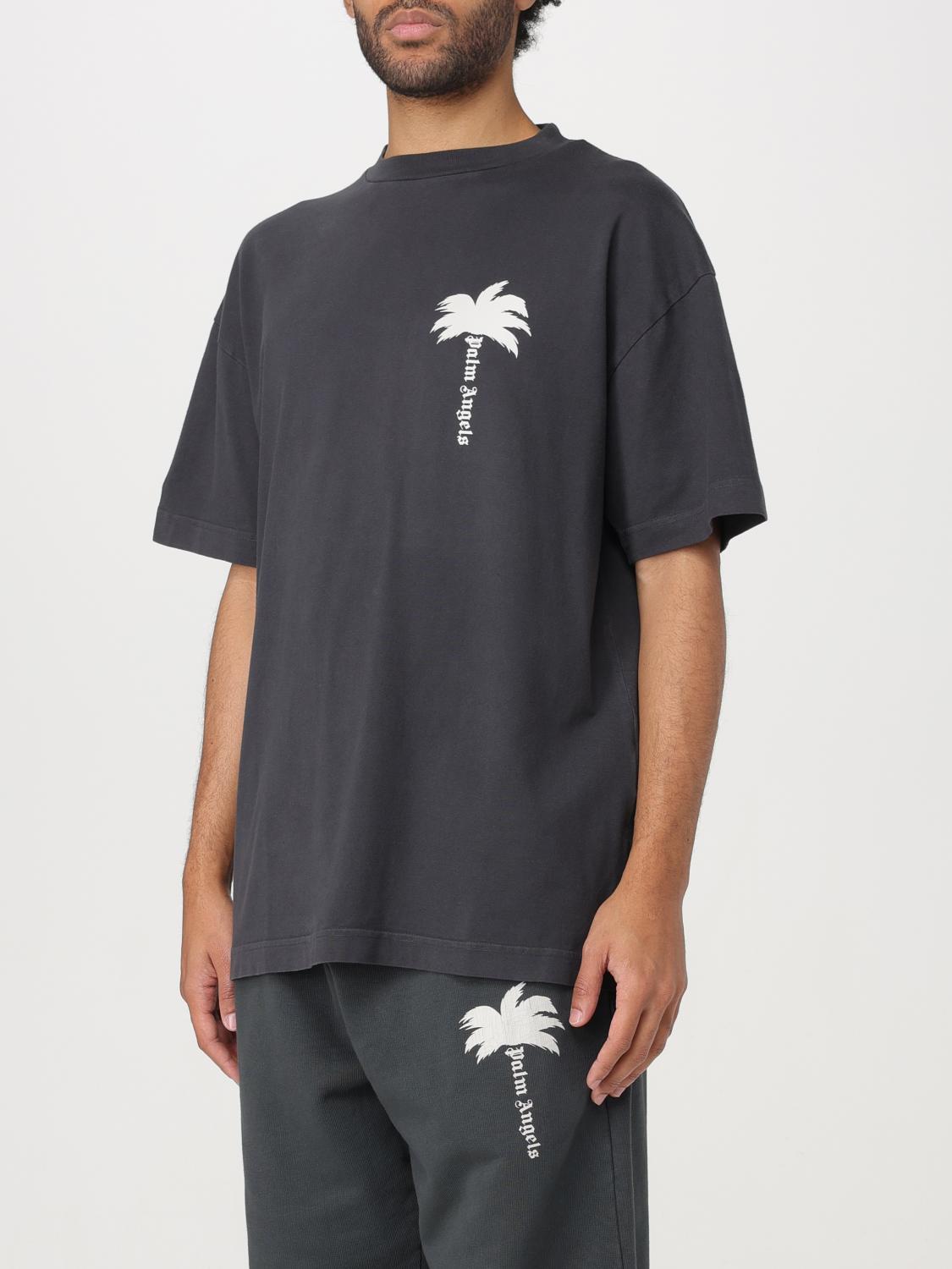Palm Angels T-shirt men - Black | PMAA072S24JER006 | GIGLIO.COM