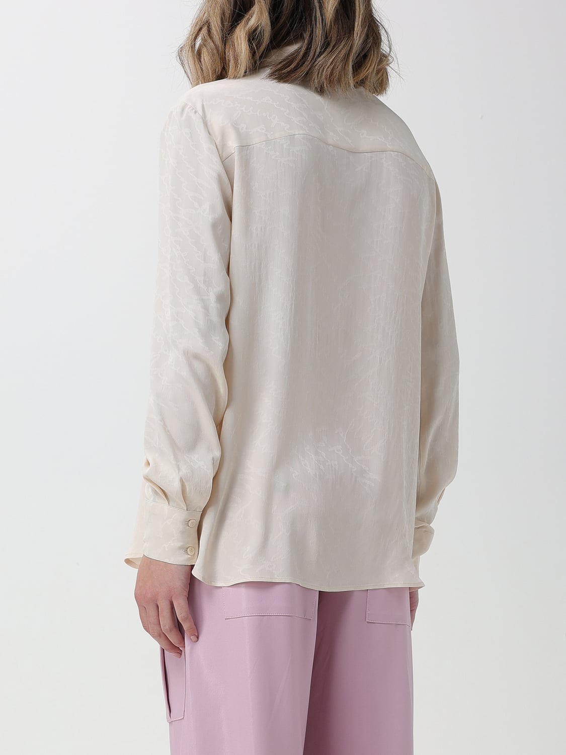 PINKO CAMICIA: Camicia Pinko in misto seta , Avorio - Img 3
