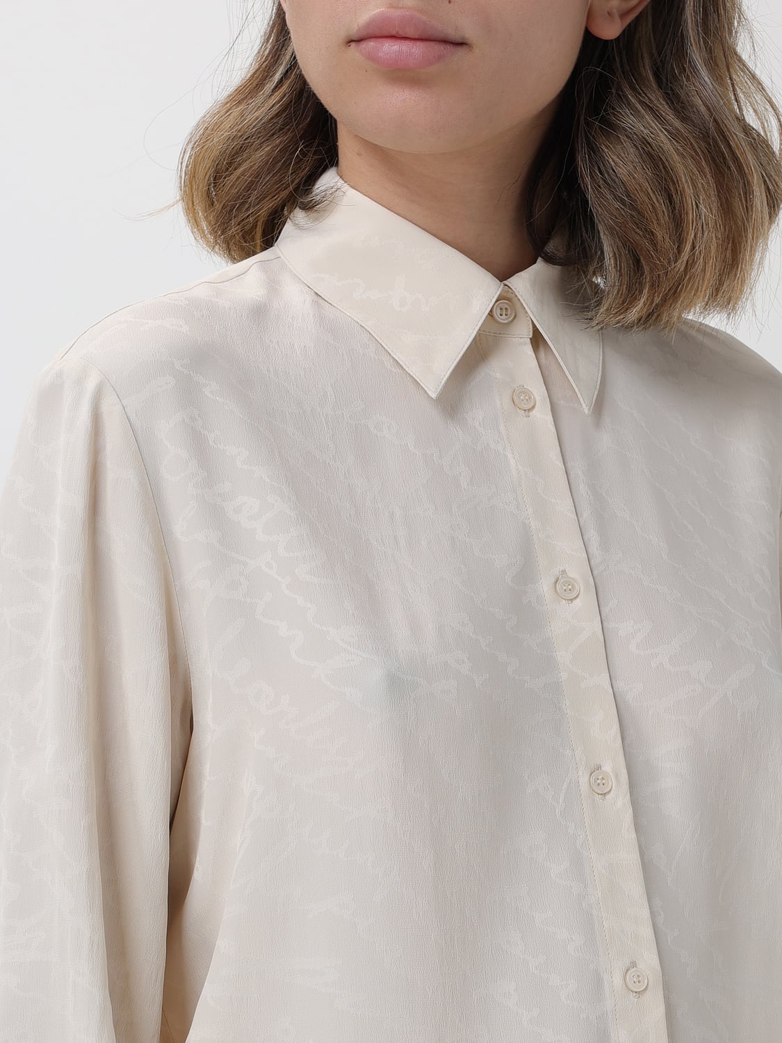PINKO CAMICIA: Camicia Pinko in misto seta , Avorio - Img 4