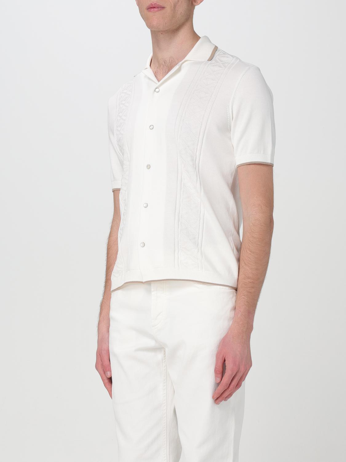 BRUNELLO CUCINELLI:ポロシャツ メンズ - ホワイト | GIGLIO BRUNELLO CUCINELLI:ポロシャツ メンズ - ホワイト | GIGLIO