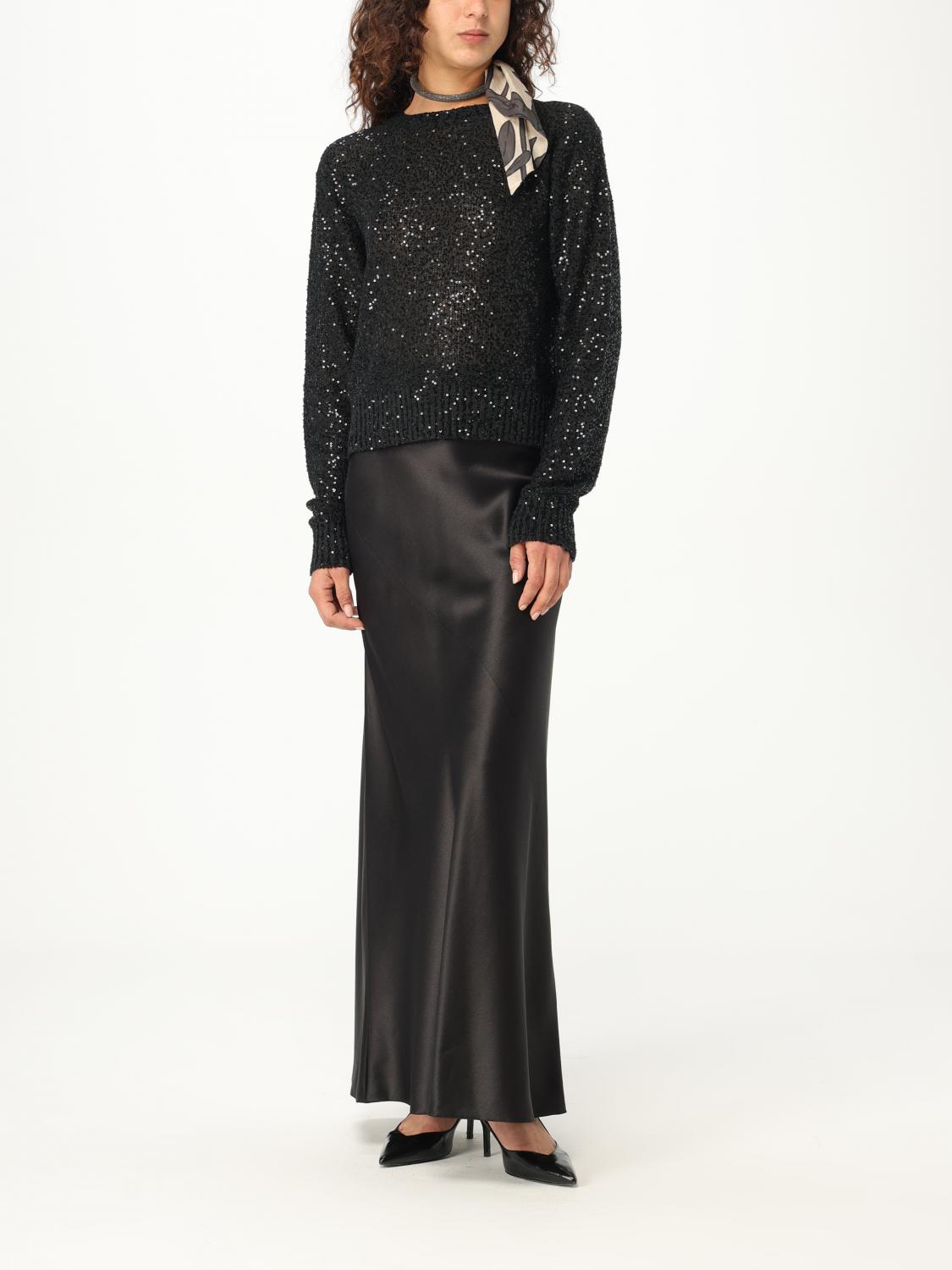 BRUNELLO CUCINELLI PULLOVER: Pullover damen Brunello Cucinelli, Schwarz - Img 2