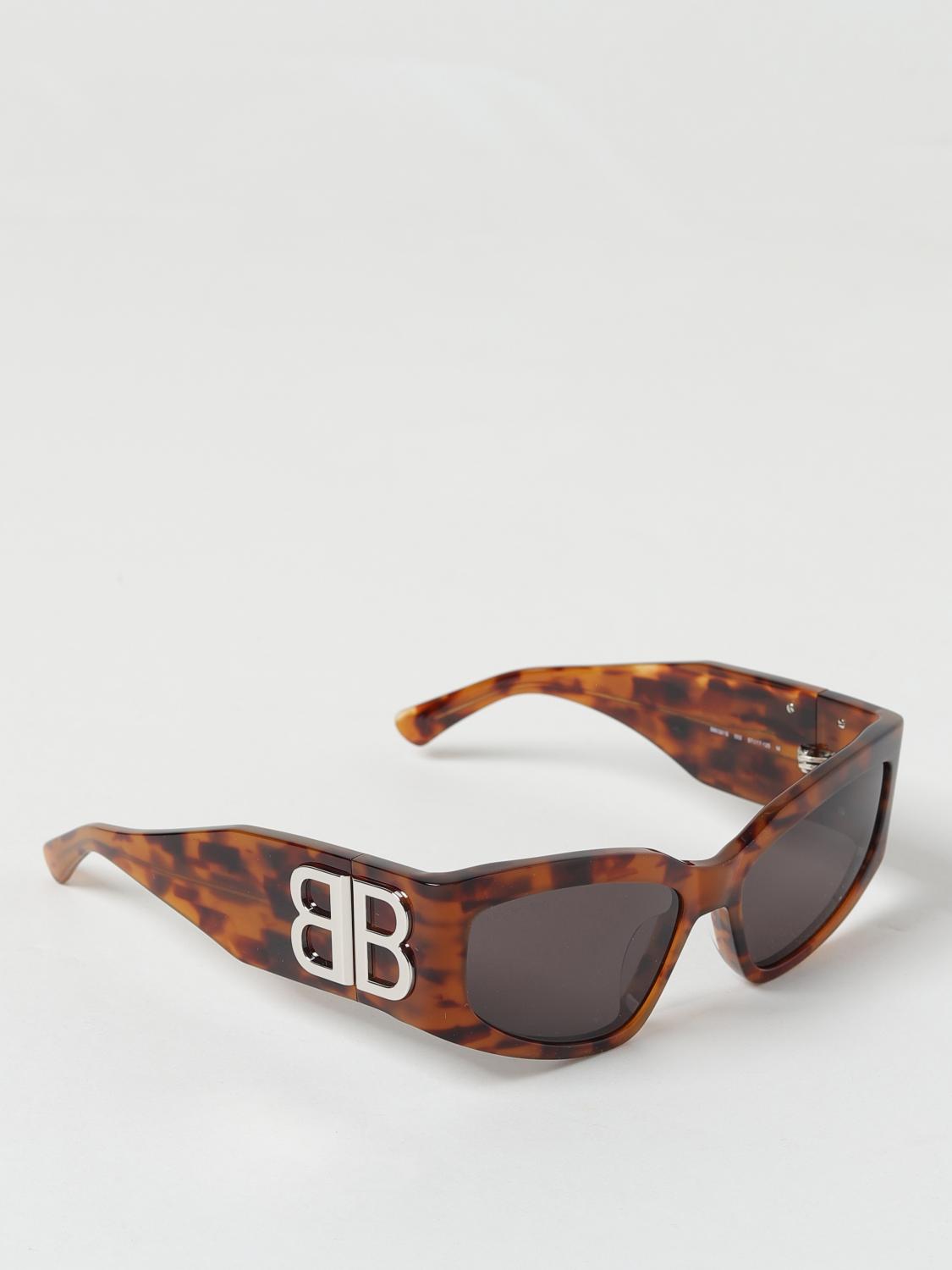 BALENCIAGA OCCHIALI DA SOLE: Occhiali da sole Balenciaga in acetato , Marrone - Img 1