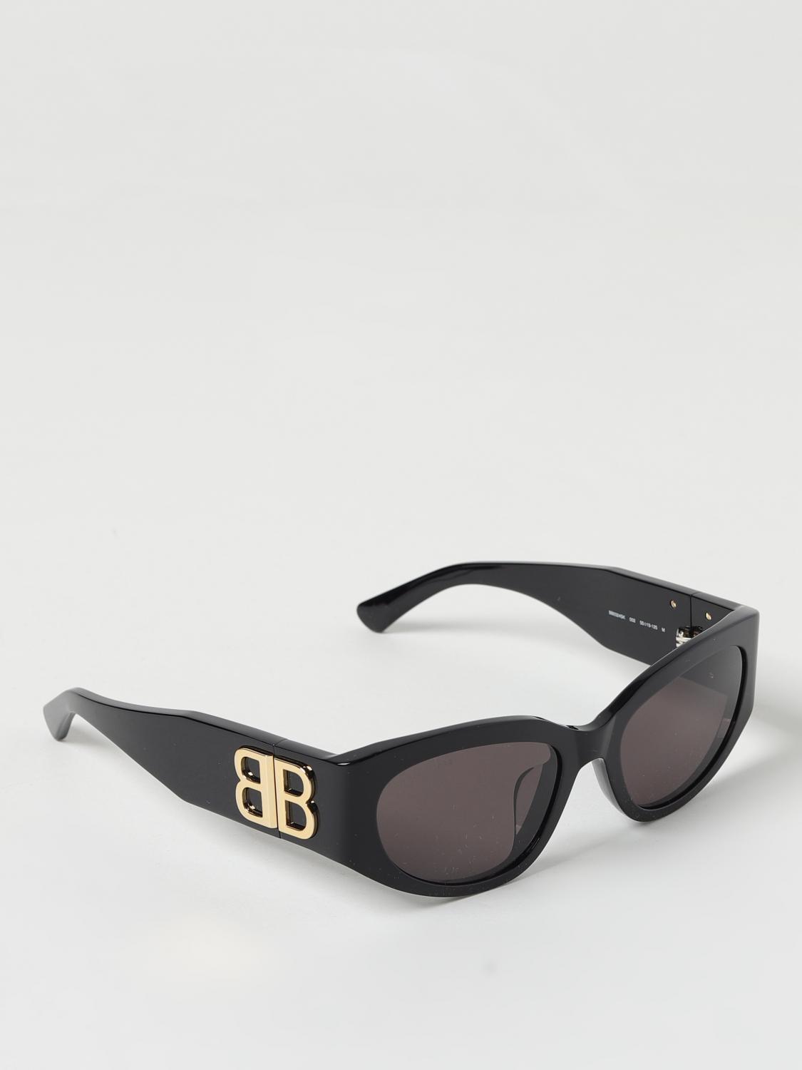 サングラス BALENCIAGA Woman Sunglasses Black 773502T0041 1000 Women's Bossy Round Af Sunglasses in Black | Balenciaga US