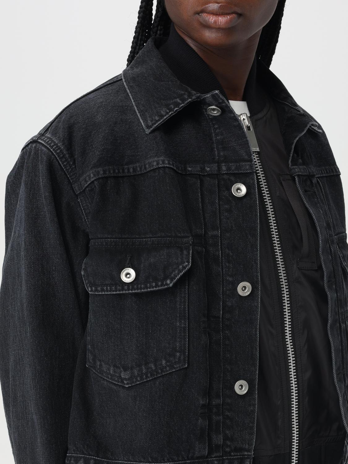 SACAI: Jacket woman - Black | Sacai jacket 2407135 online at