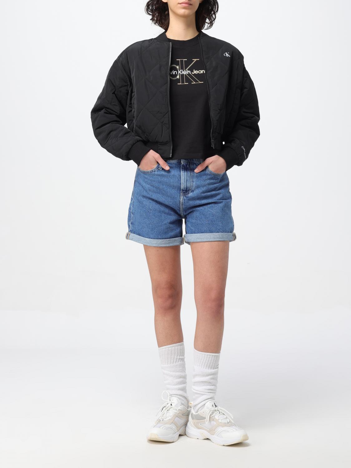 CALVIN KLEIN JACKET: Jacket woman Ck Jeans, Black - Img 2