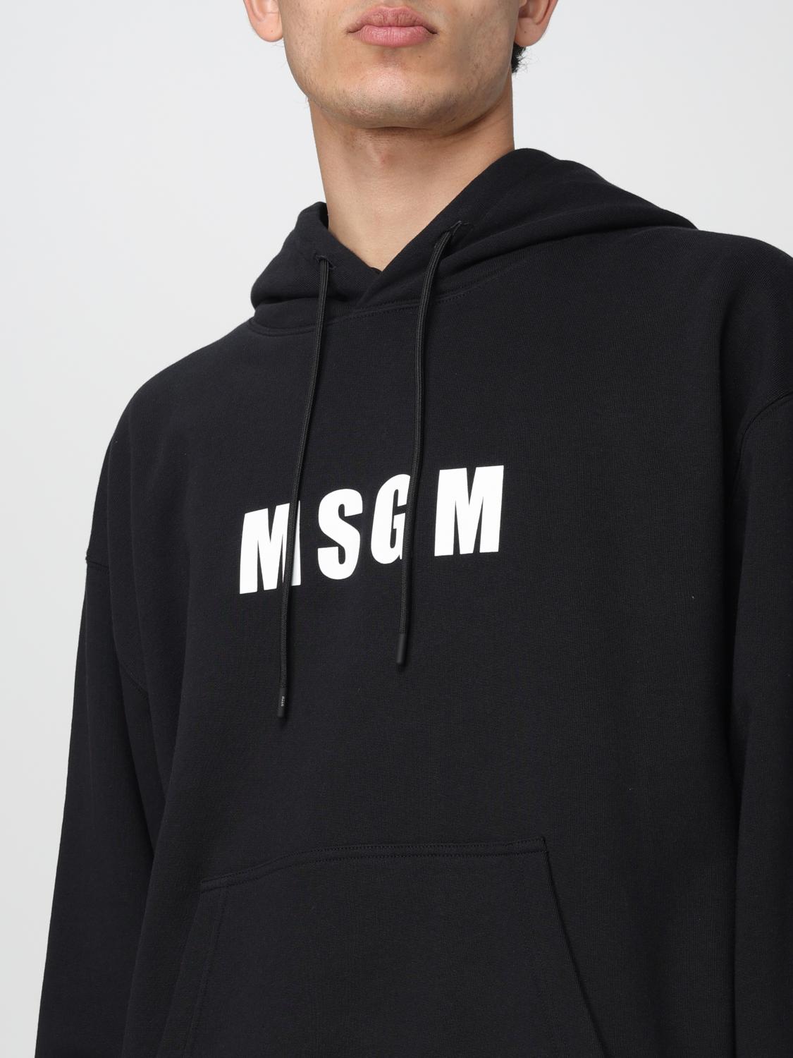 MSGM SUDADERA: Sudadera hombre MSGM, Negro - Img 4