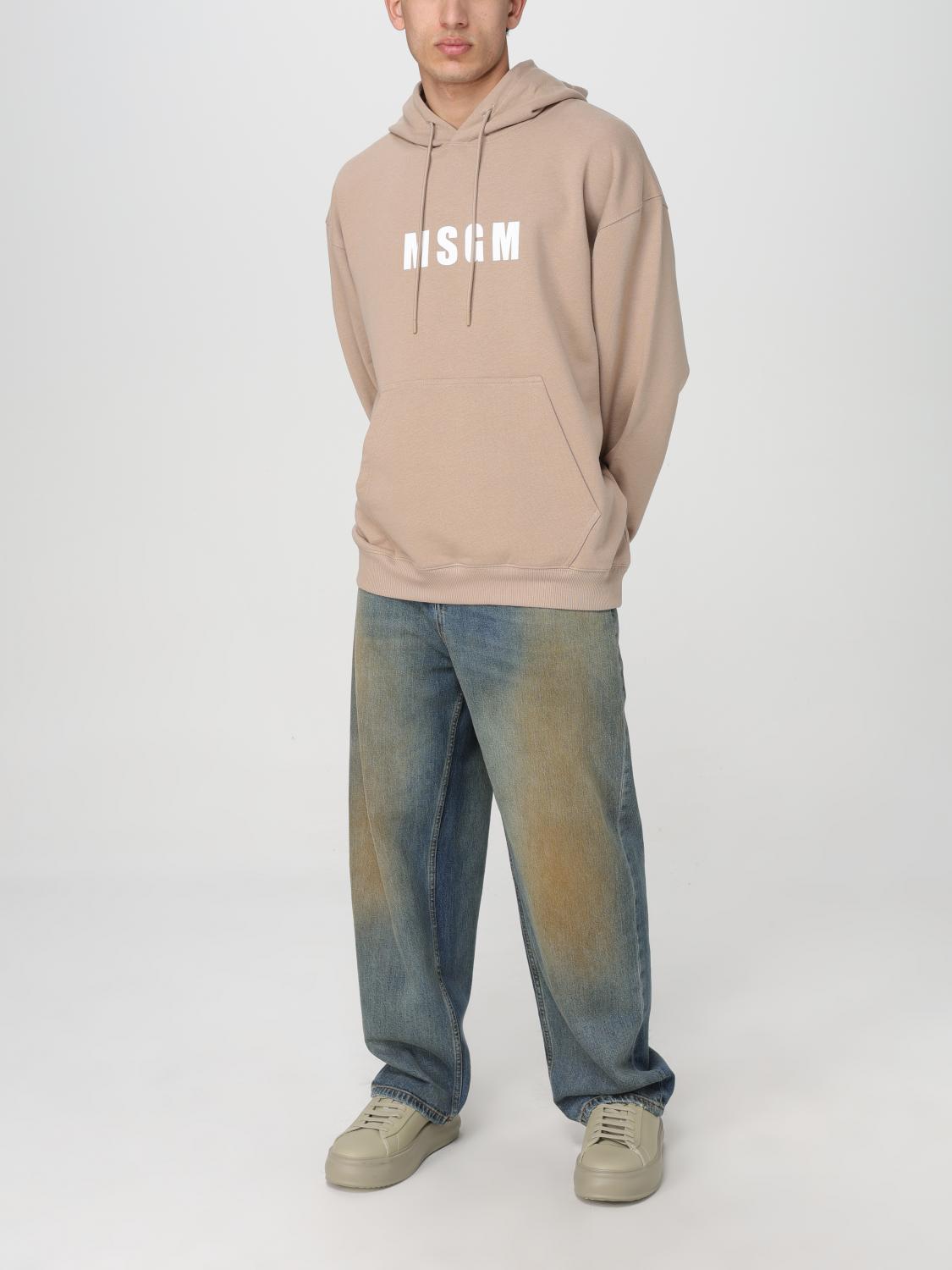 MSGM SWEATSHIRT: Sweatshirt men MSGM, Beige - Img 2