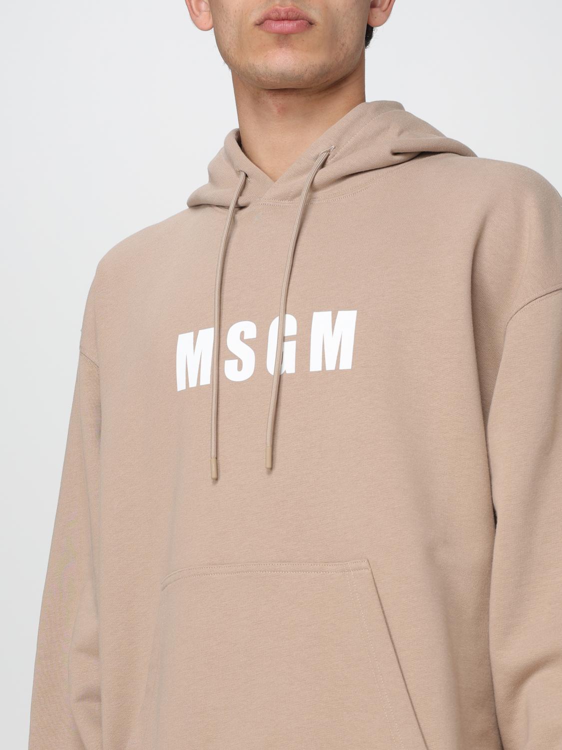 MSGM SWEATSHIRT: Sweatshirt men MSGM, Beige - Img 4