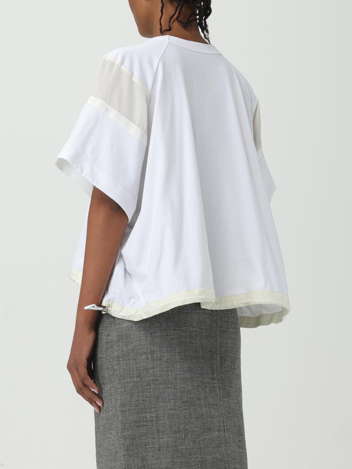 Sacai T-shirt woman - White | 2407171 | GIGLIO.COM