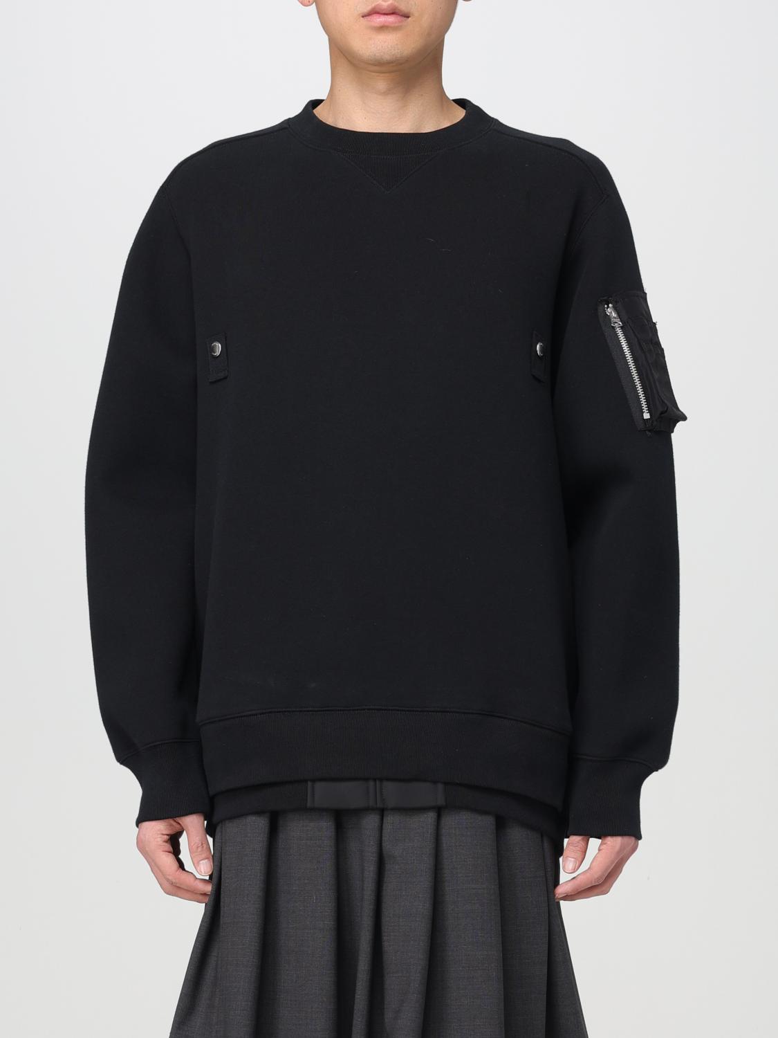 SACAI SWEATSHIRT: Pullover herren Sacai, Schwarz - Img 1