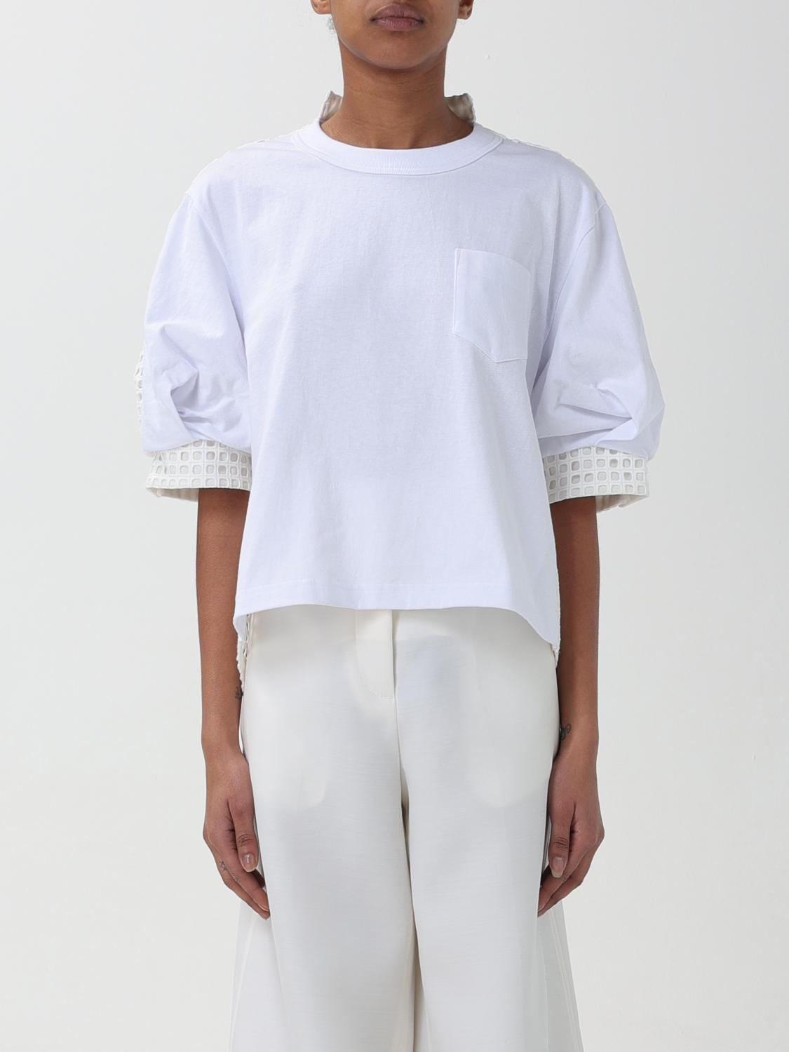 Sacai Tシャツ レディース - ホワイト | 2407166 | GIGLIO.COM