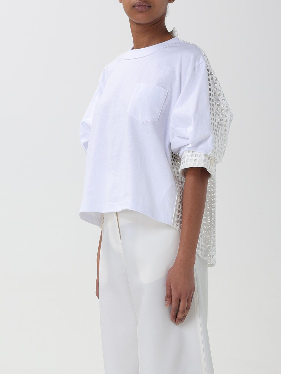 Sacai Tシャツ レディース - ホワイト | 2407166 | GIGLIO.COM