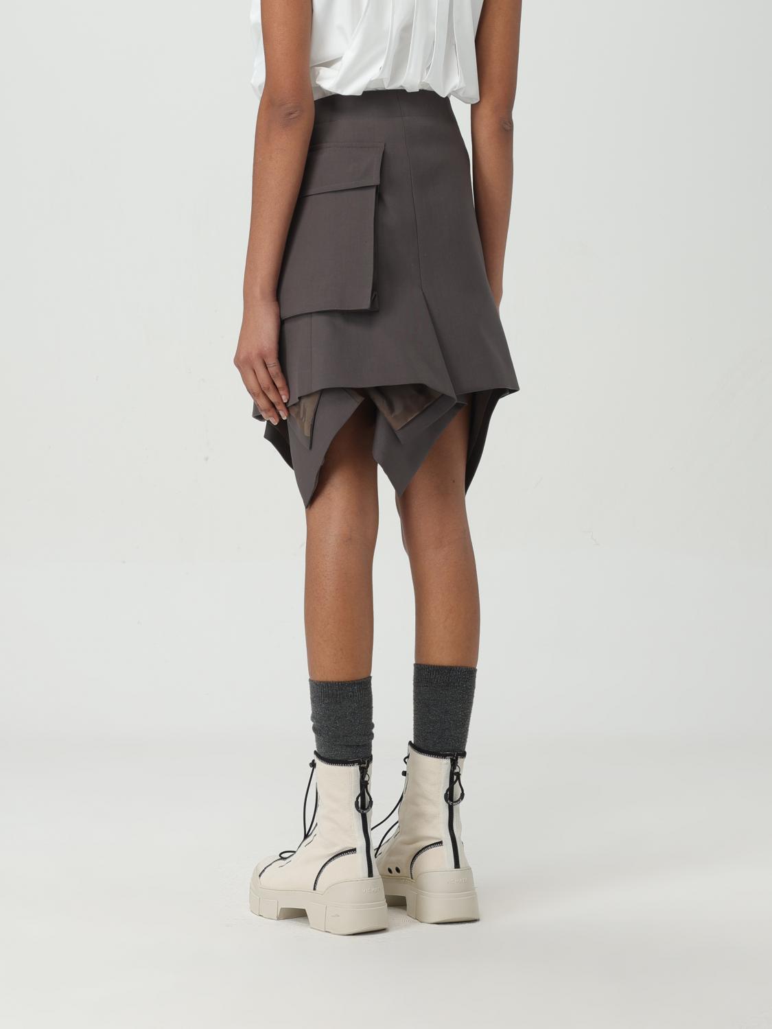 Sacai サイズ1 グレータイトスカート サイドポケット付き Sacai Skirt woman - Grey | 2407044 | GIGLIO.COM