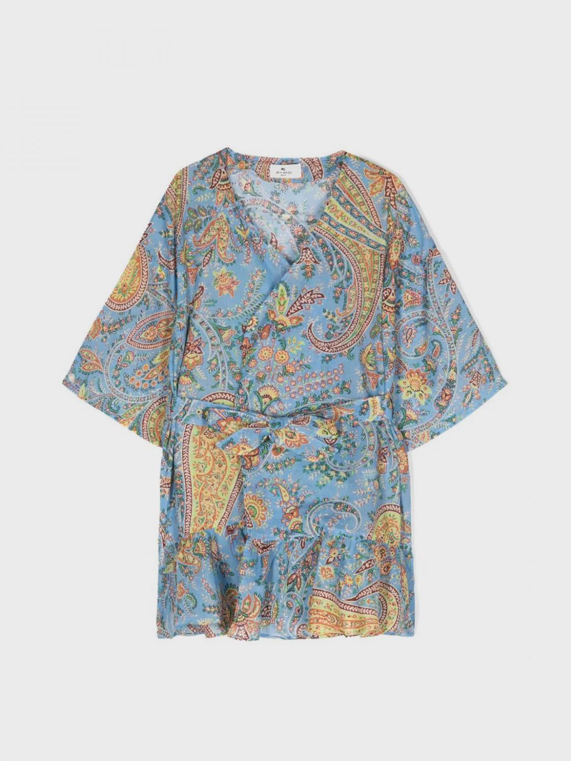 ETRO VESTIDO: Vestido niños Etro, Azul Oscuro - Img 1