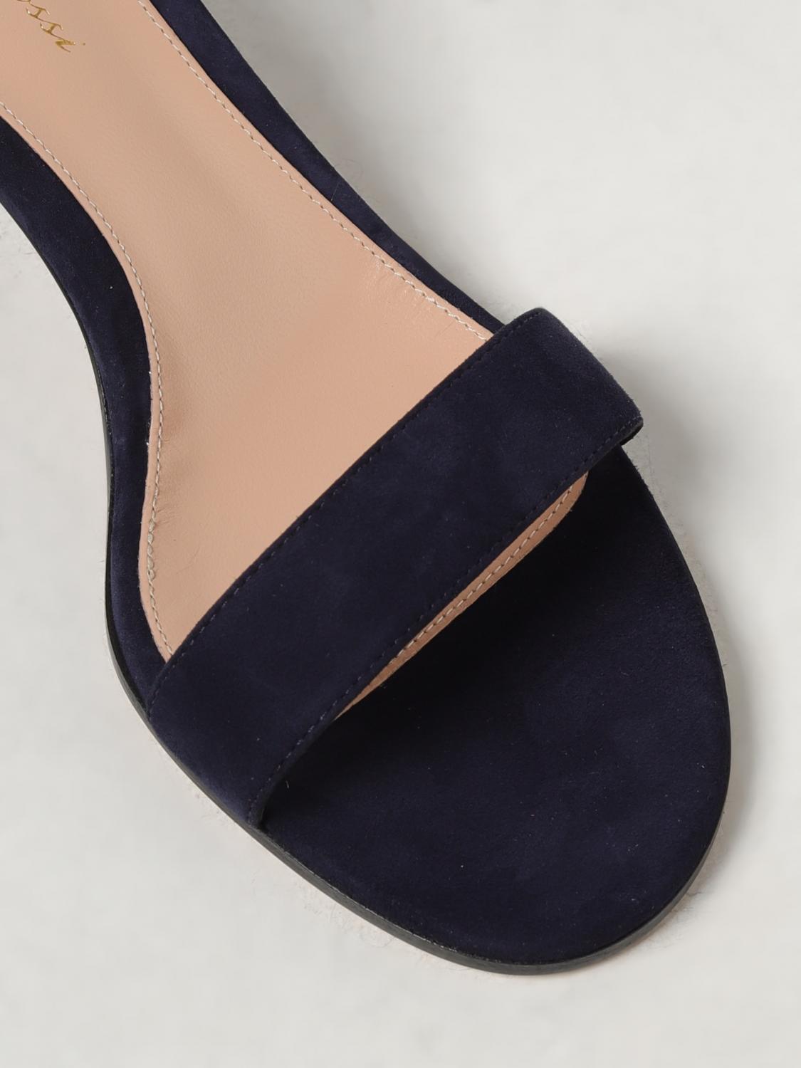 【関税込み】Gianvito Rossi ブルー Sylvie ヒールサンダル レディース・ラグジュアリーサンダル| Gianvito Rossi