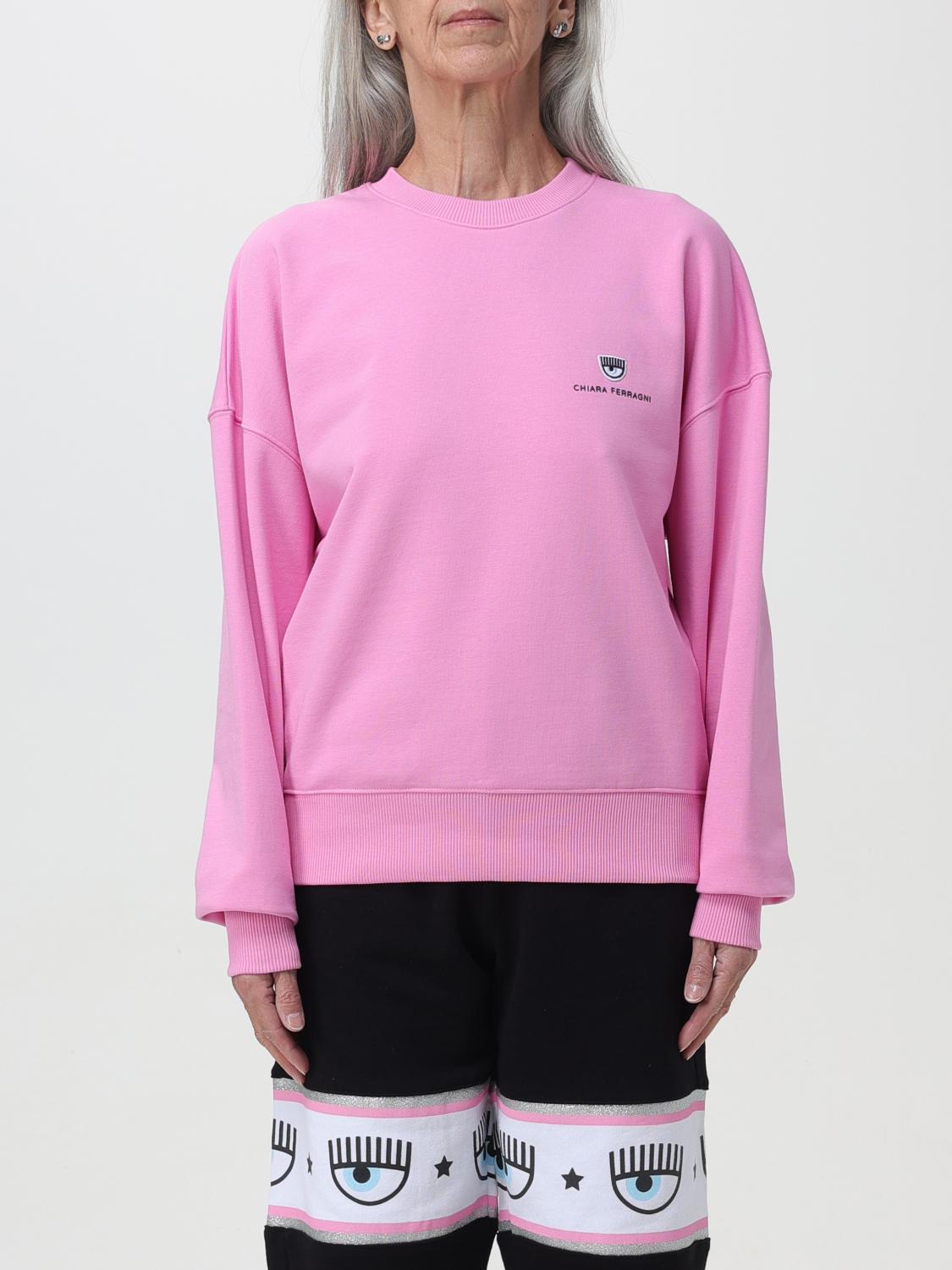 CHIARA FERRAGNI SWEATSHIRT: Sweatshirt woman Chiara Ferragni, Pink - Img 1