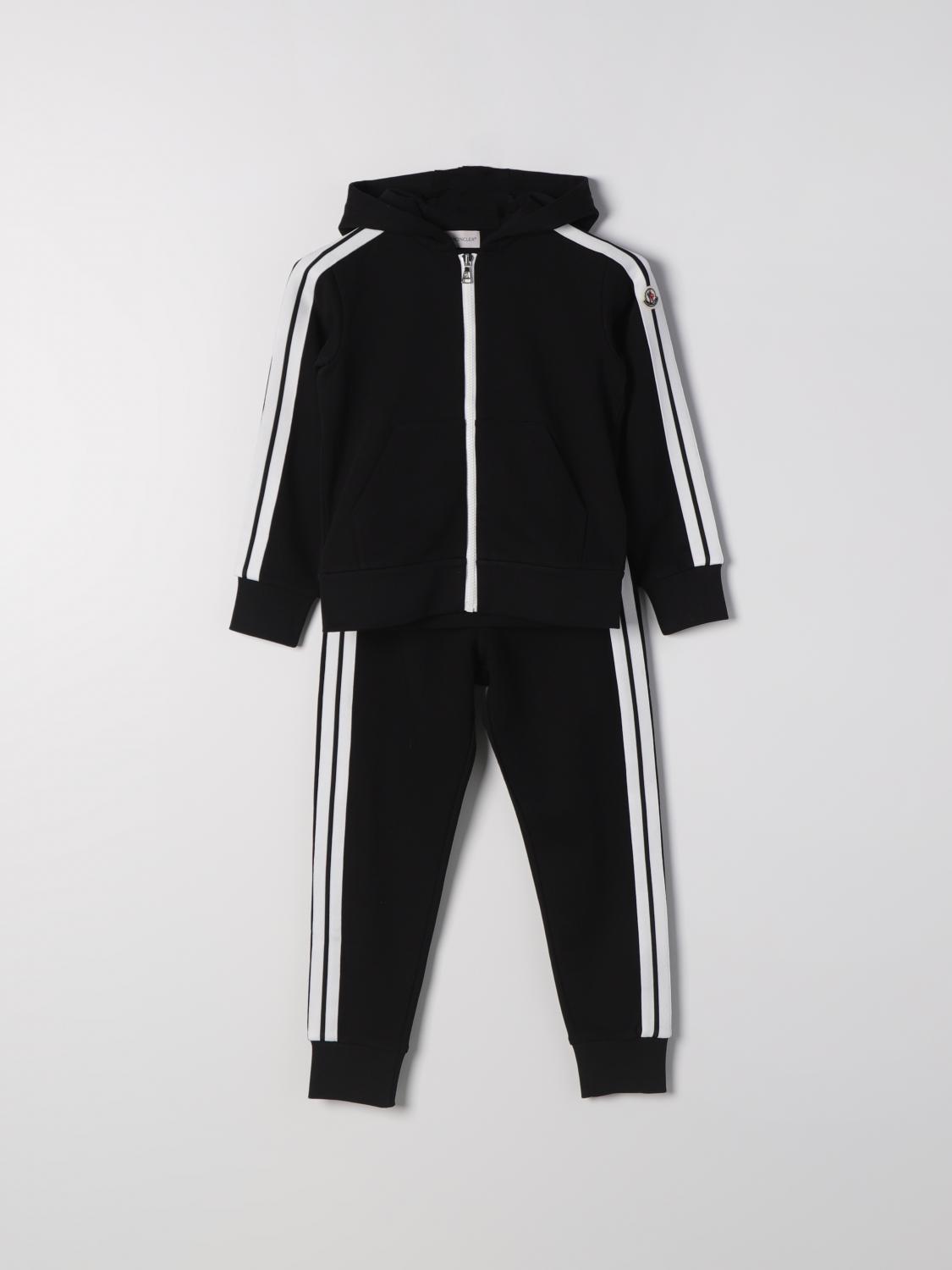 Moncler ベルベット ジャージ 黒 100cm~ Moncler tracksuit - Black 
