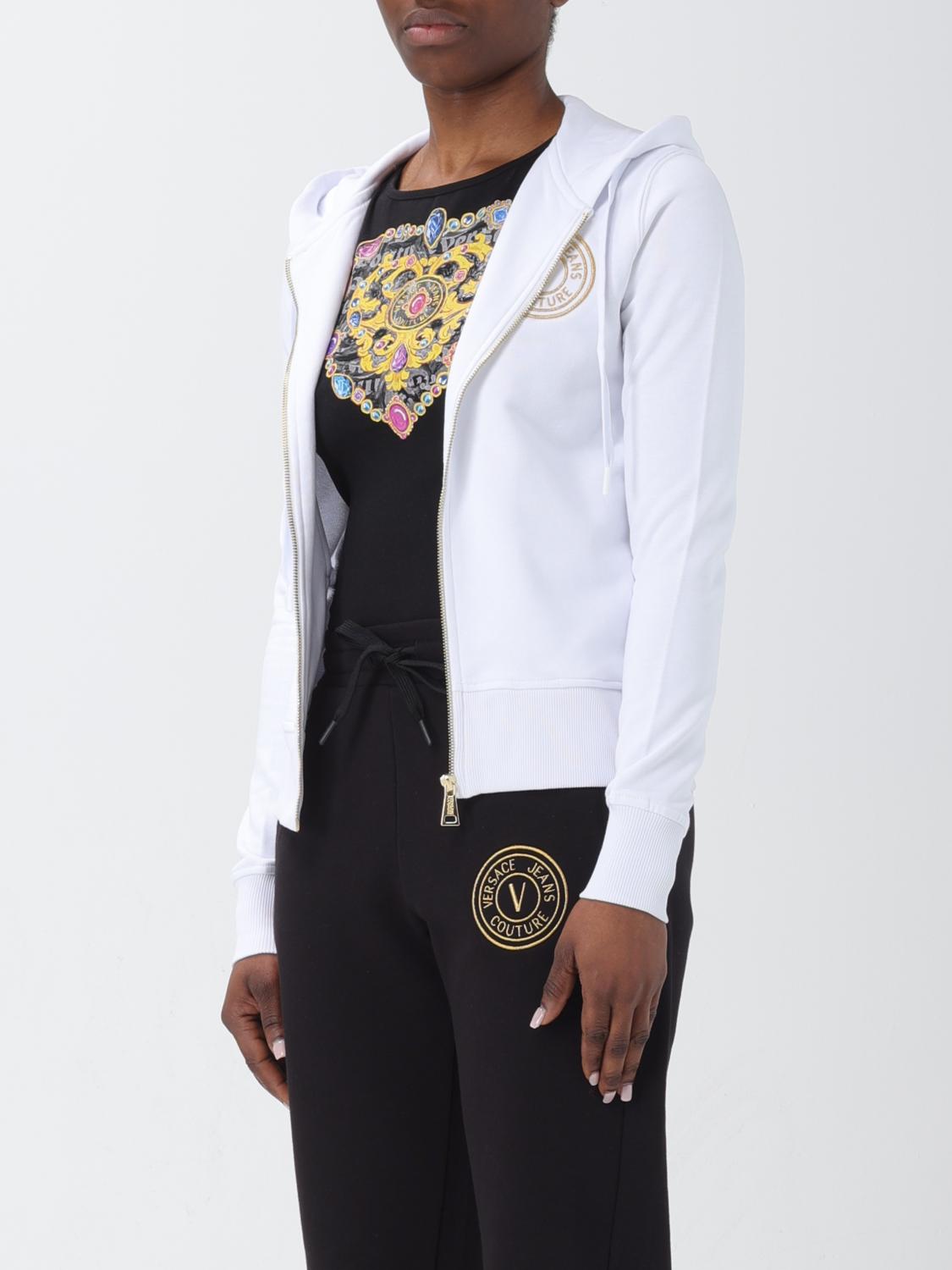 VERSACE JEANS COUTURE SUDADERA: Sudadera mujer Versace Jeans Couture, Blanco - Img 3