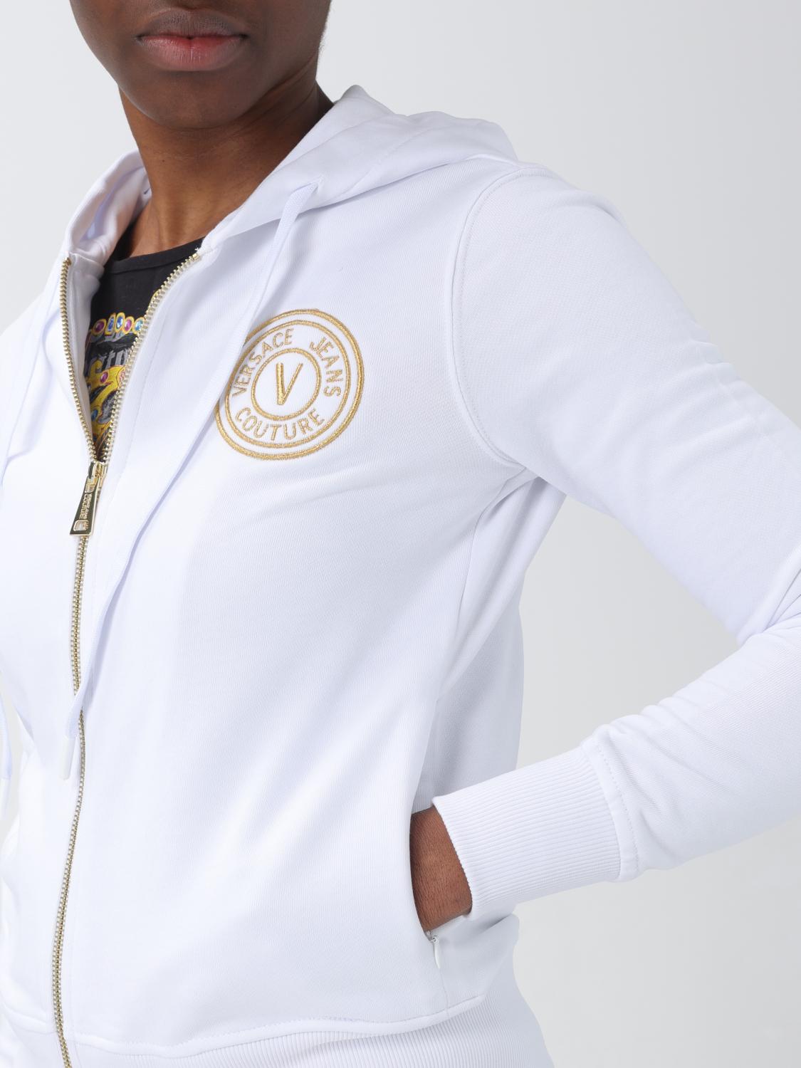 VERSACE JEANS COUTURE SUDADERA: Sudadera mujer Versace Jeans Couture, Blanco - Img 4