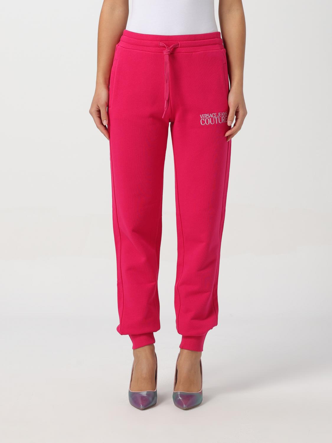 VERSACE JEANS COUTURE PANTS: Pants woman Versace Jeans Couture, Pink - Img 1