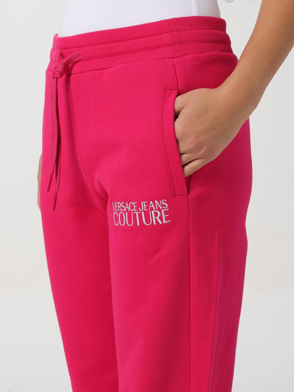 VERSACE JEANS COUTURE PANTS: Pants woman Versace Jeans Couture, Pink - Img 4