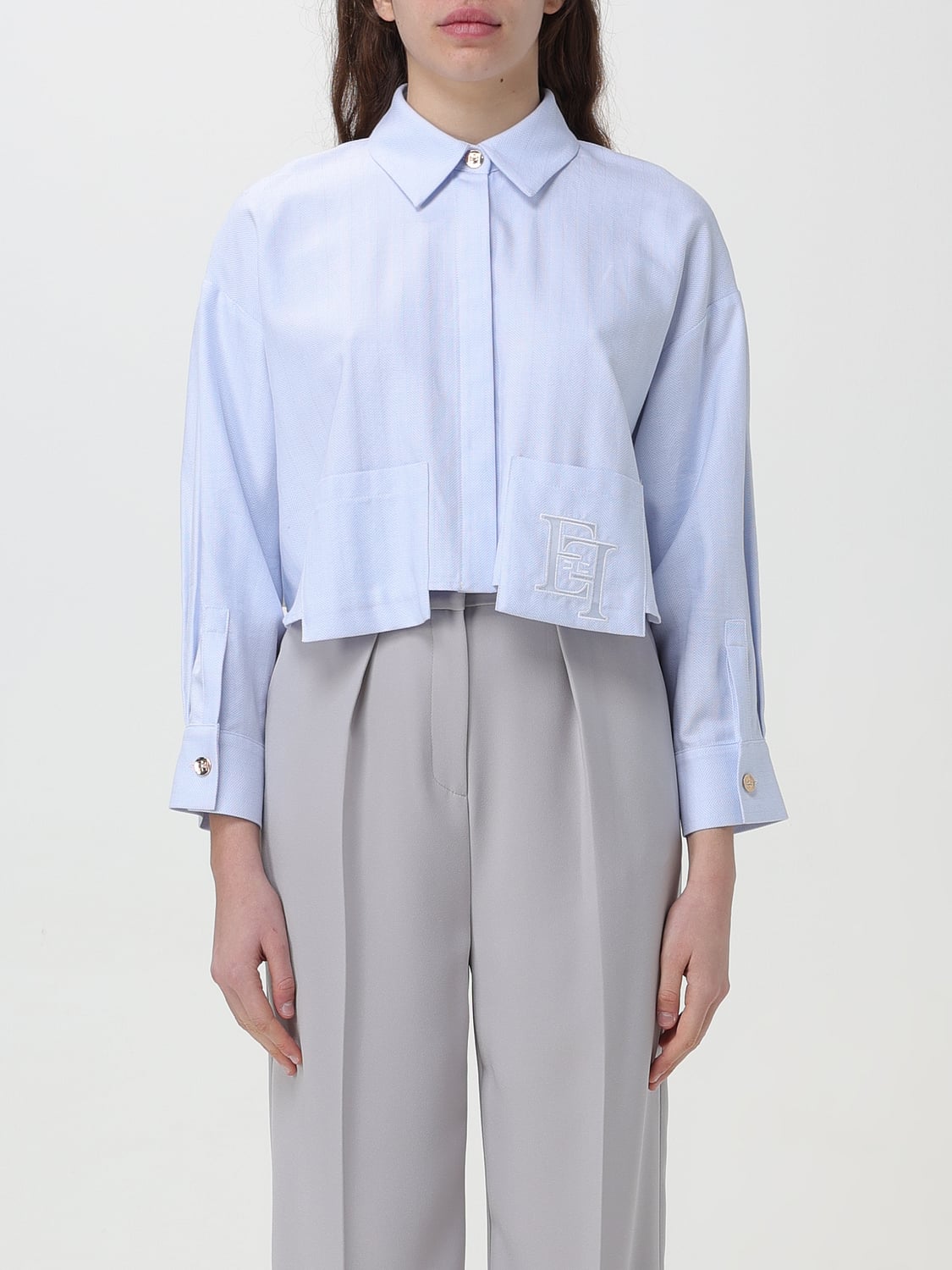 Elisabetta Franchi Camicia crop EFCA207