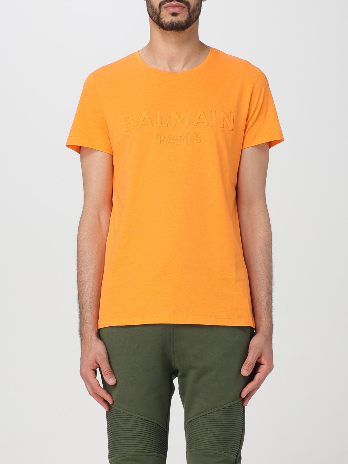 Balmain T-shirt men - Orange | VH1EF000B038 | GIGLIO.COM