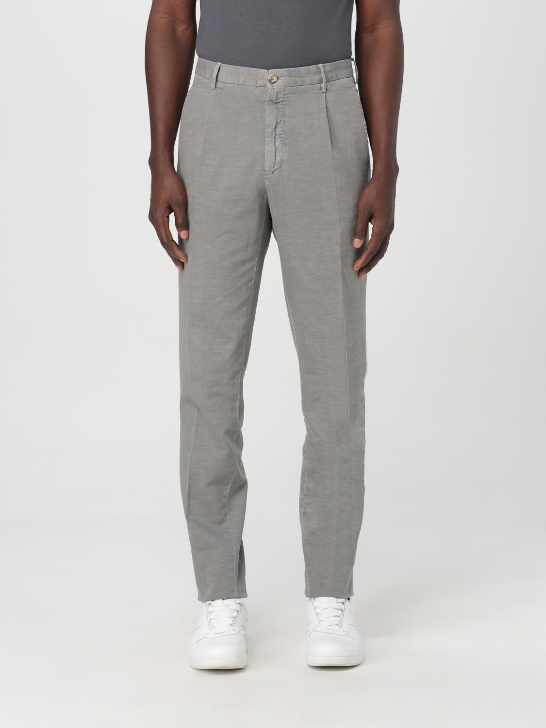 INCOTEX: Pants men - Grey | Incotex pants ZX541W9387A online