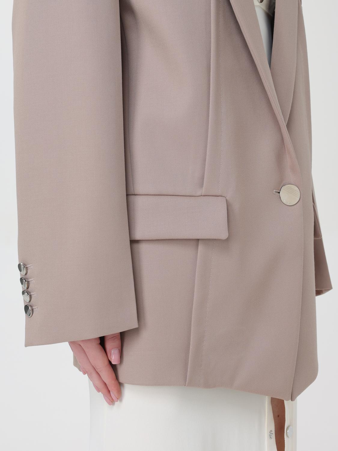 ジャケット THE ATTICO Women Outer 241WCG46 W046 198 Beige The Attico Glen Oversize Blazer Jacket, Brand Size 36 ( US